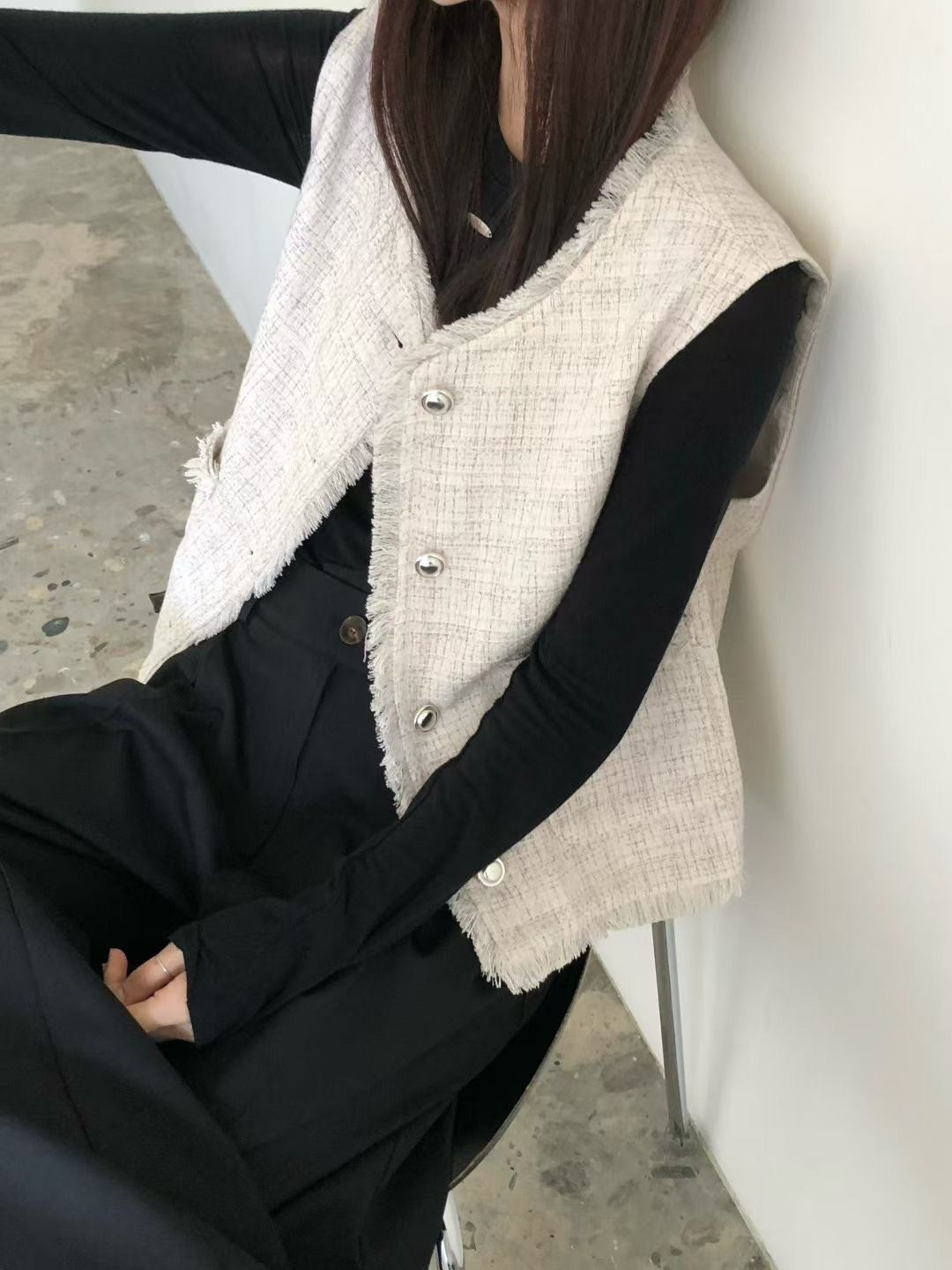 A08 輕奢感小香風背心