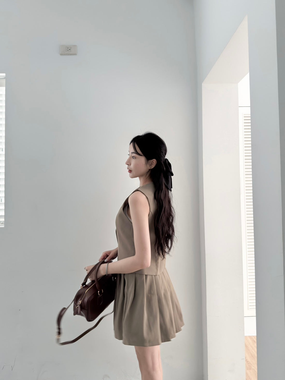 輕奢感百摺褲裙