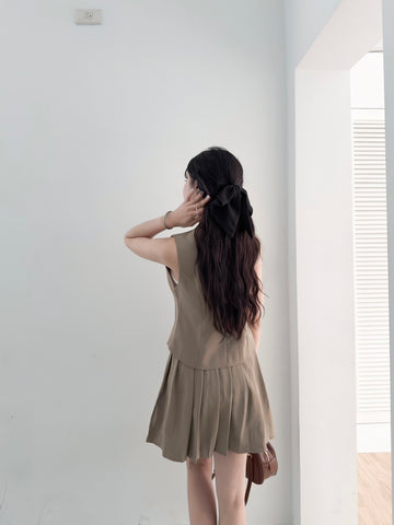 輕奢感百摺褲裙