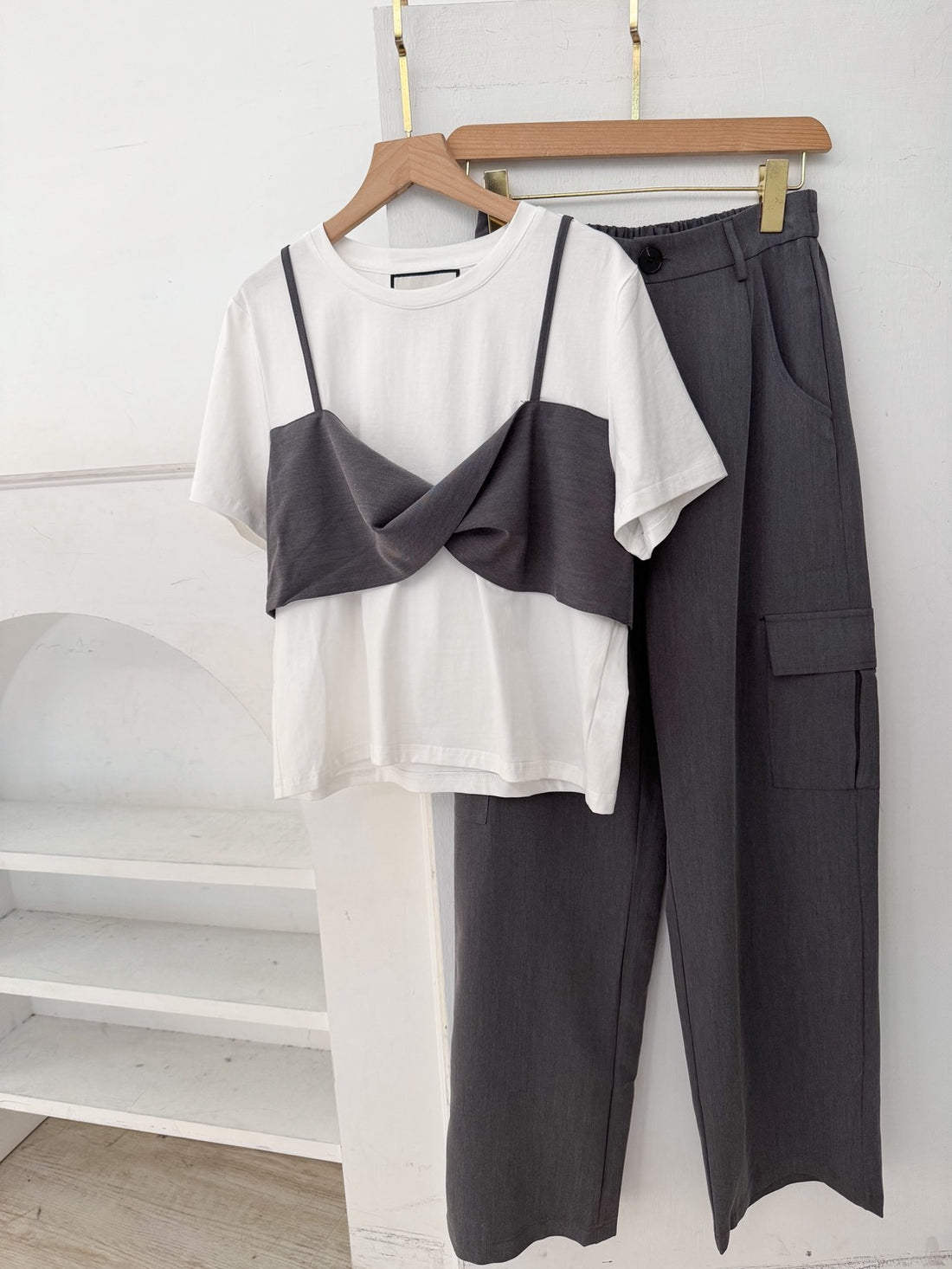 假兩件造型上衣