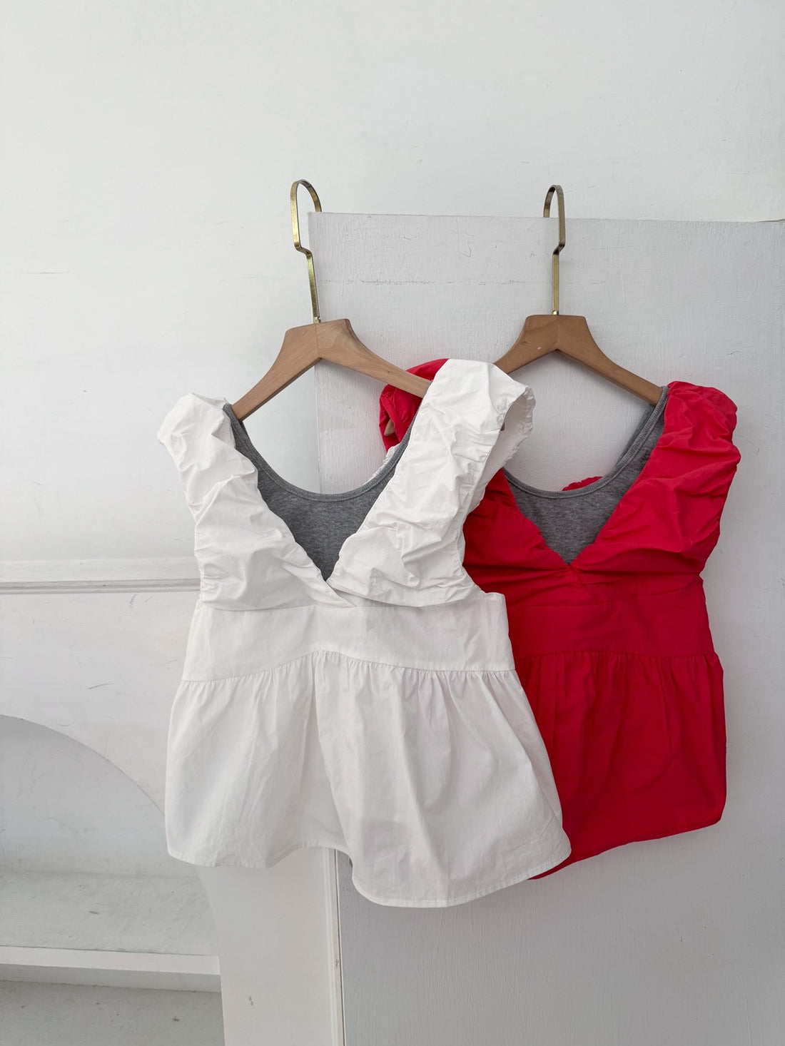 假兩件造型雲朵上衣