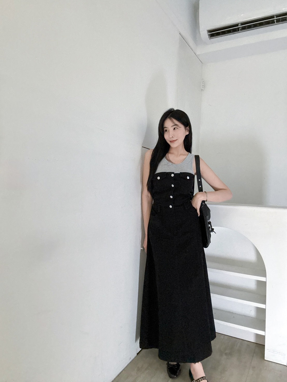 限量款平口顯瘦洋裝