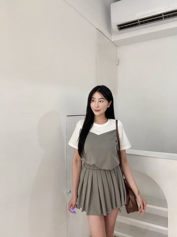 輕奢感褲裙休閒套裝