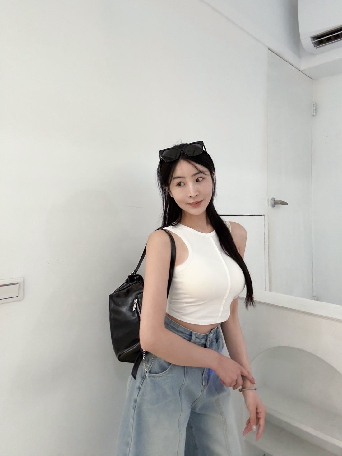 車線彈力削肩背心