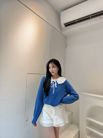 雕花蕾絲短褲