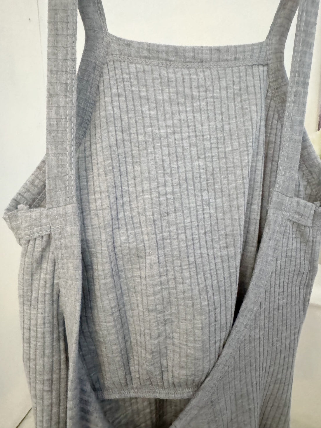 削肩美背胸墊短洋