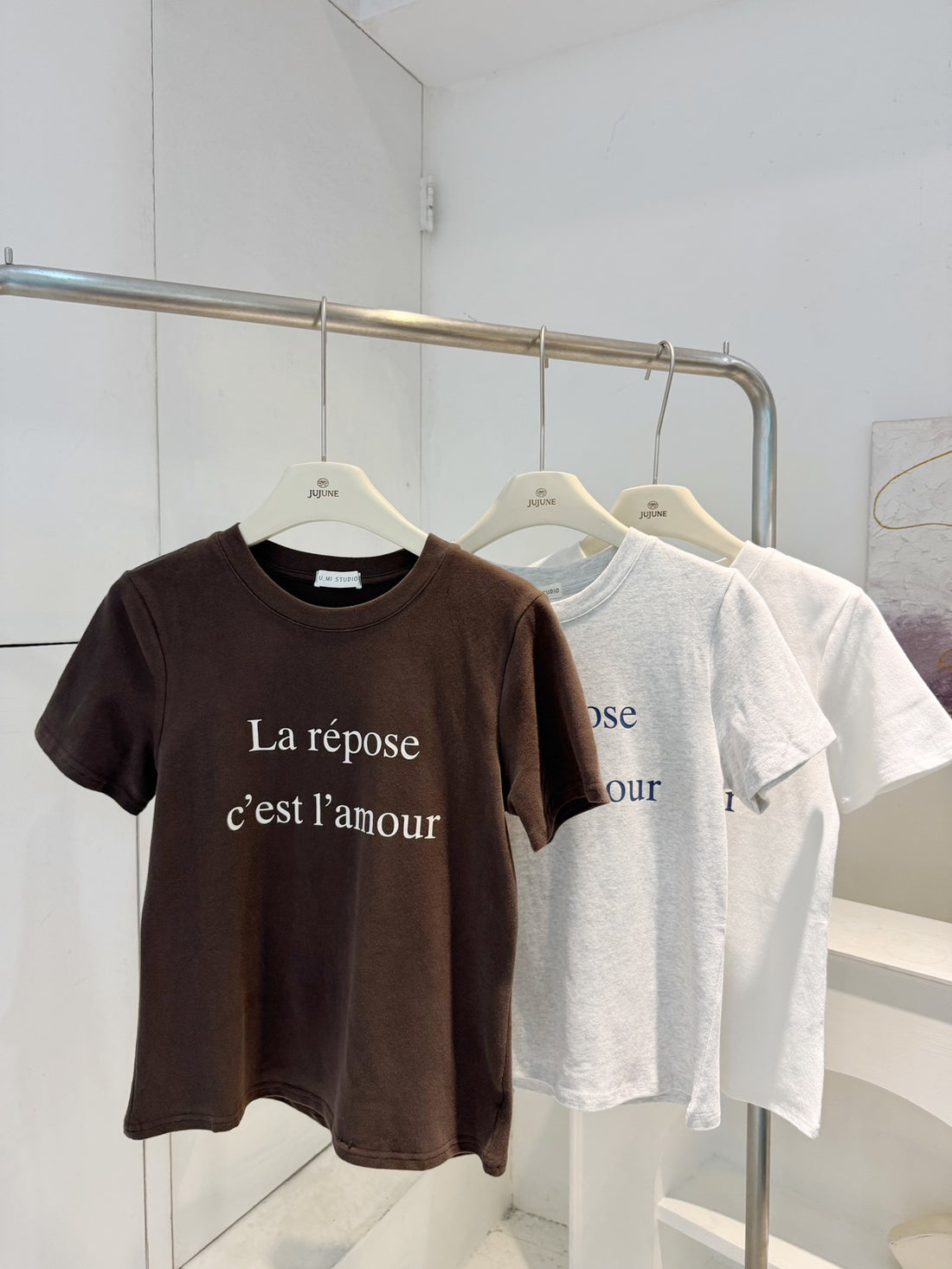 質感修身圓領TEE