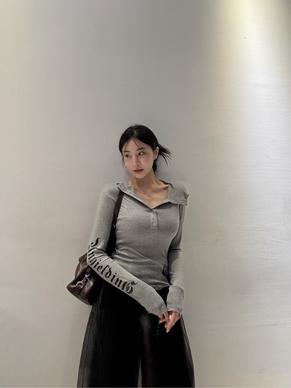 歌德風連帽彈力上衣