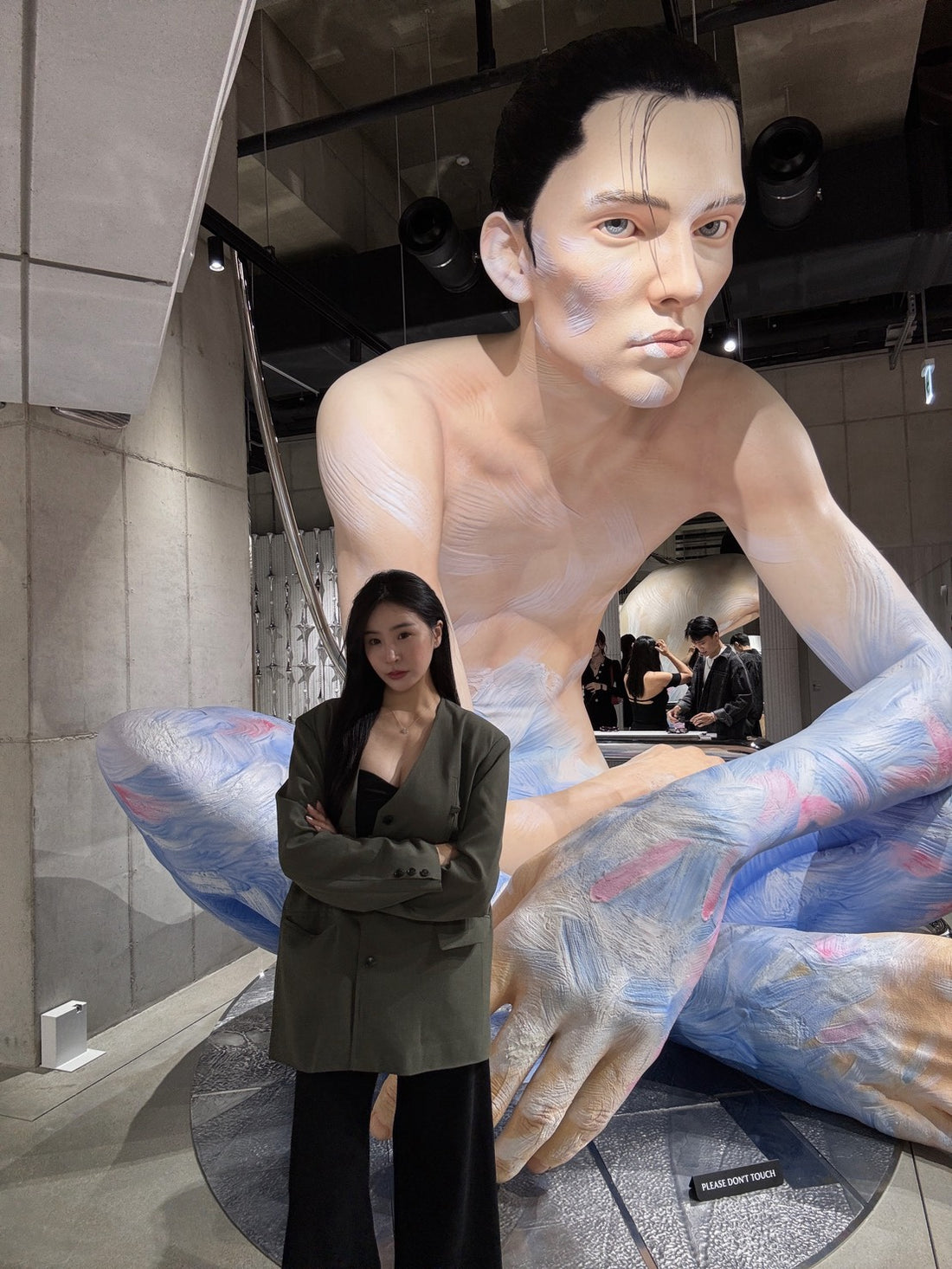 高質感寬鬆無領西裝外套