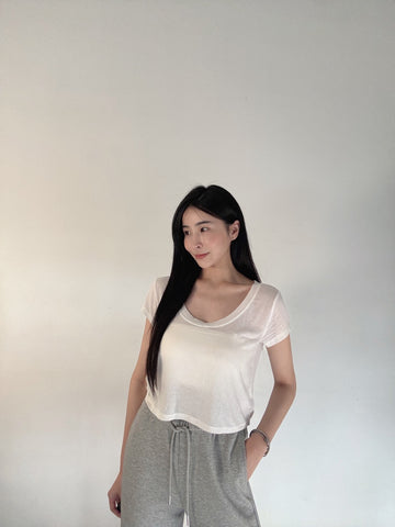 大U領涼感短袖