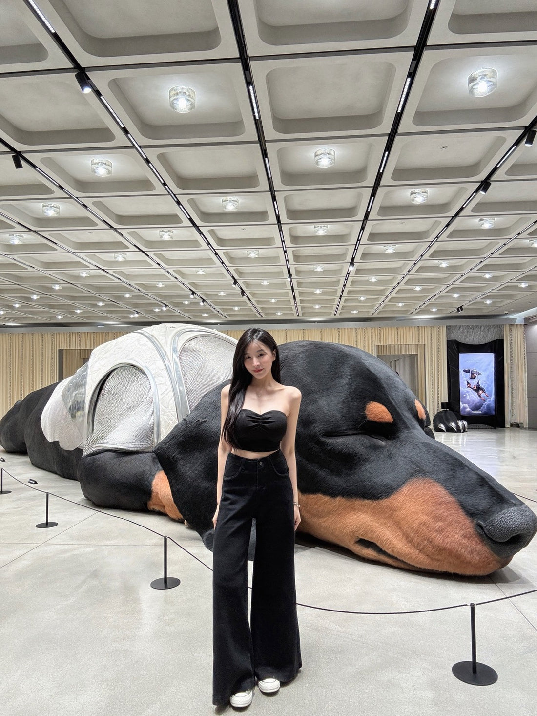 高腰長腿落地褲