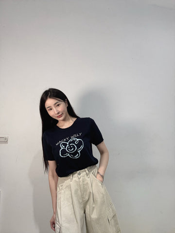 小雛菊針織短袖