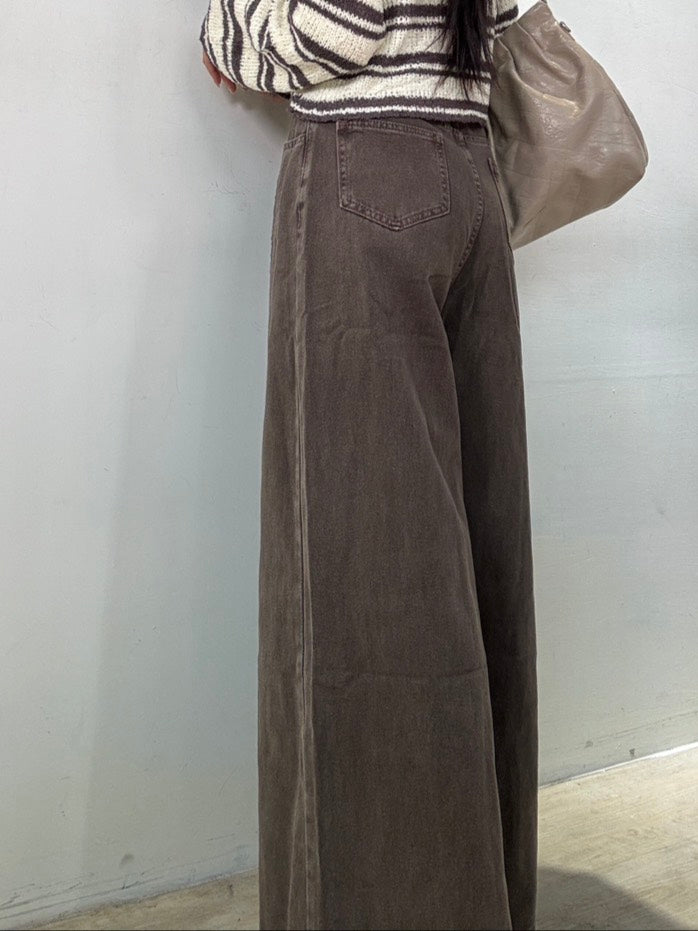 霧霾可麗露高腰落地褲