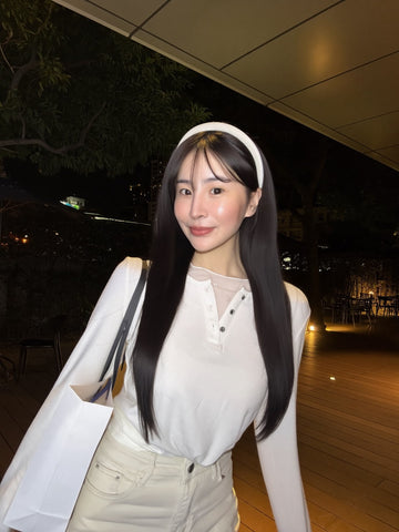 設計款網紗拼接上衣
