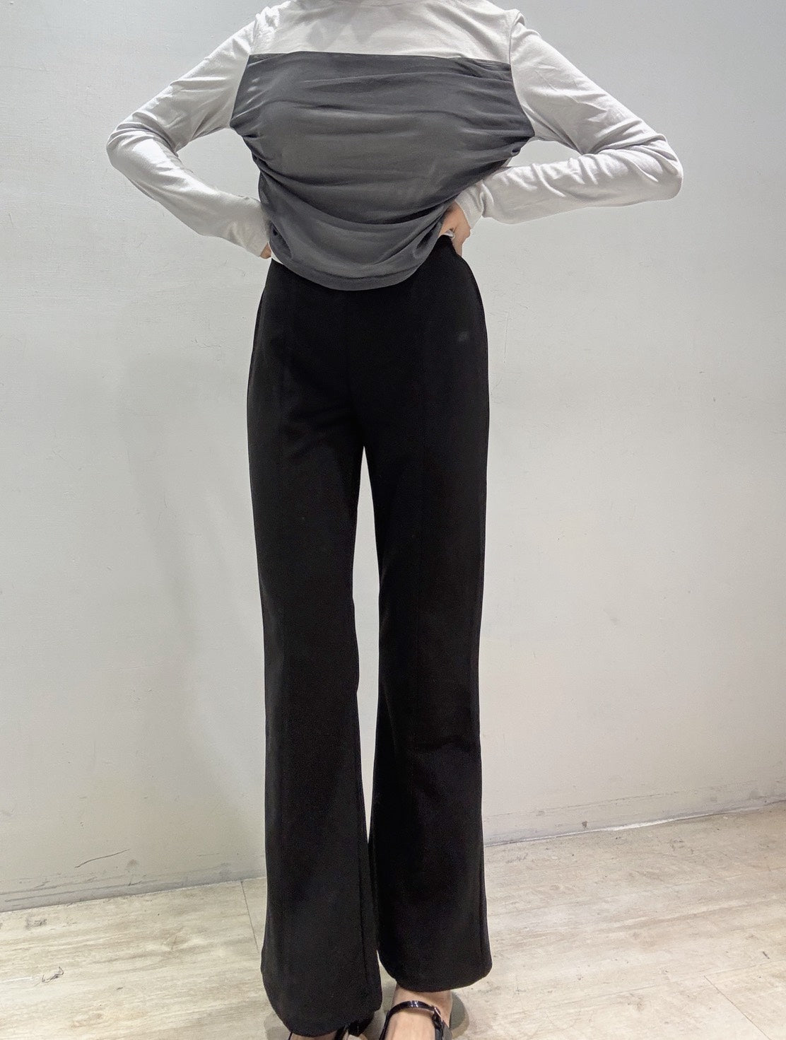 美圖秀秀長腿喇叭褲