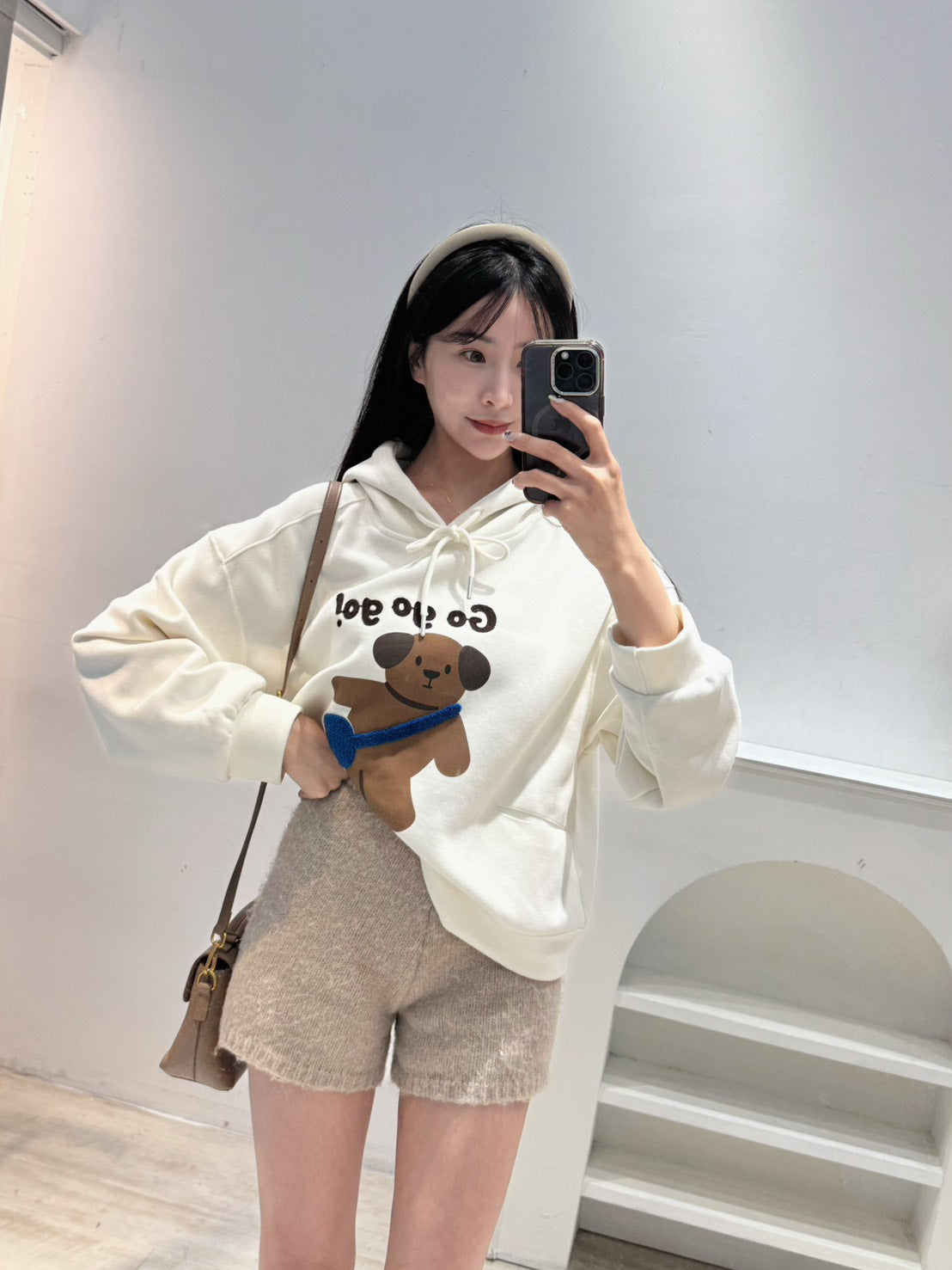 可愛小狗連帽衛衣