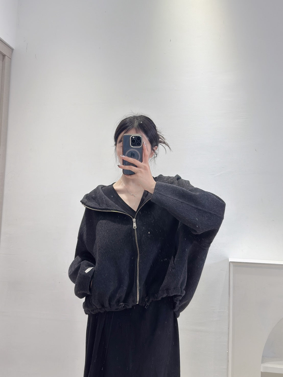 手工羊毛連帽外套