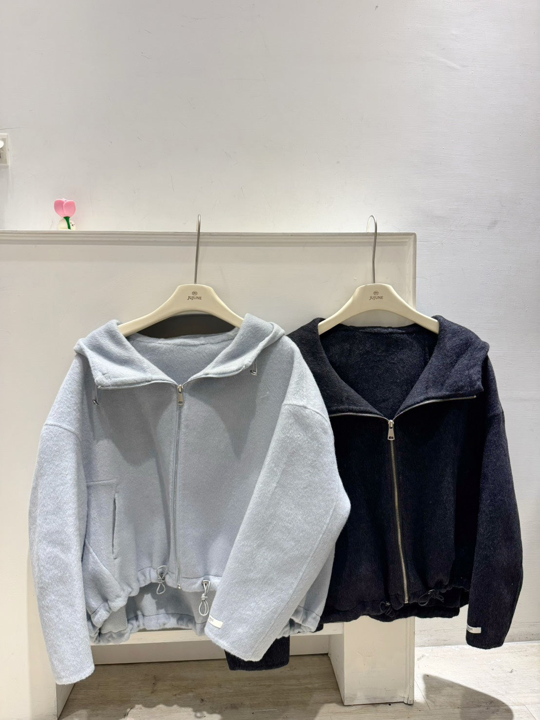 手工羊毛連帽外套