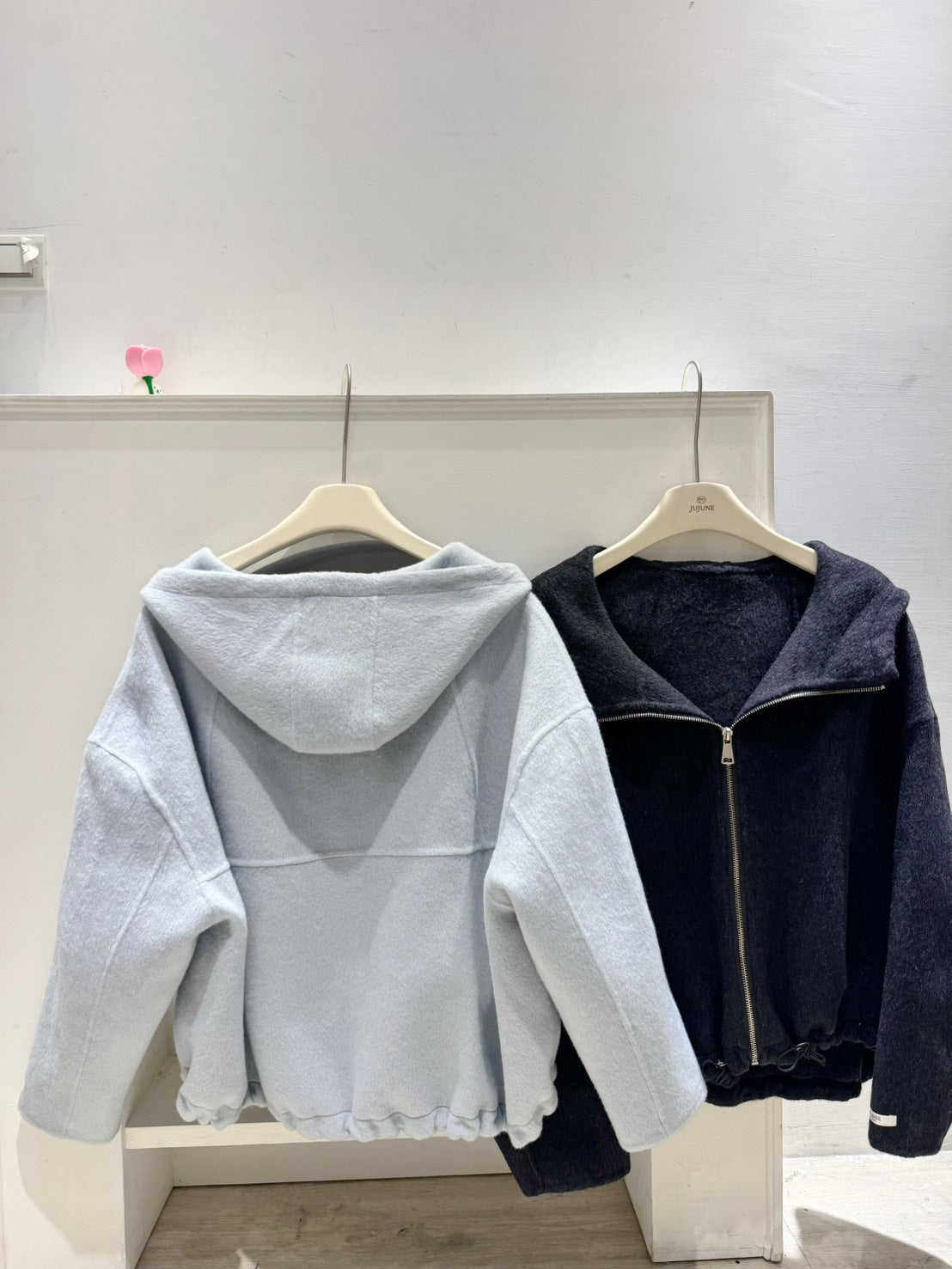 手工羊毛連帽外套