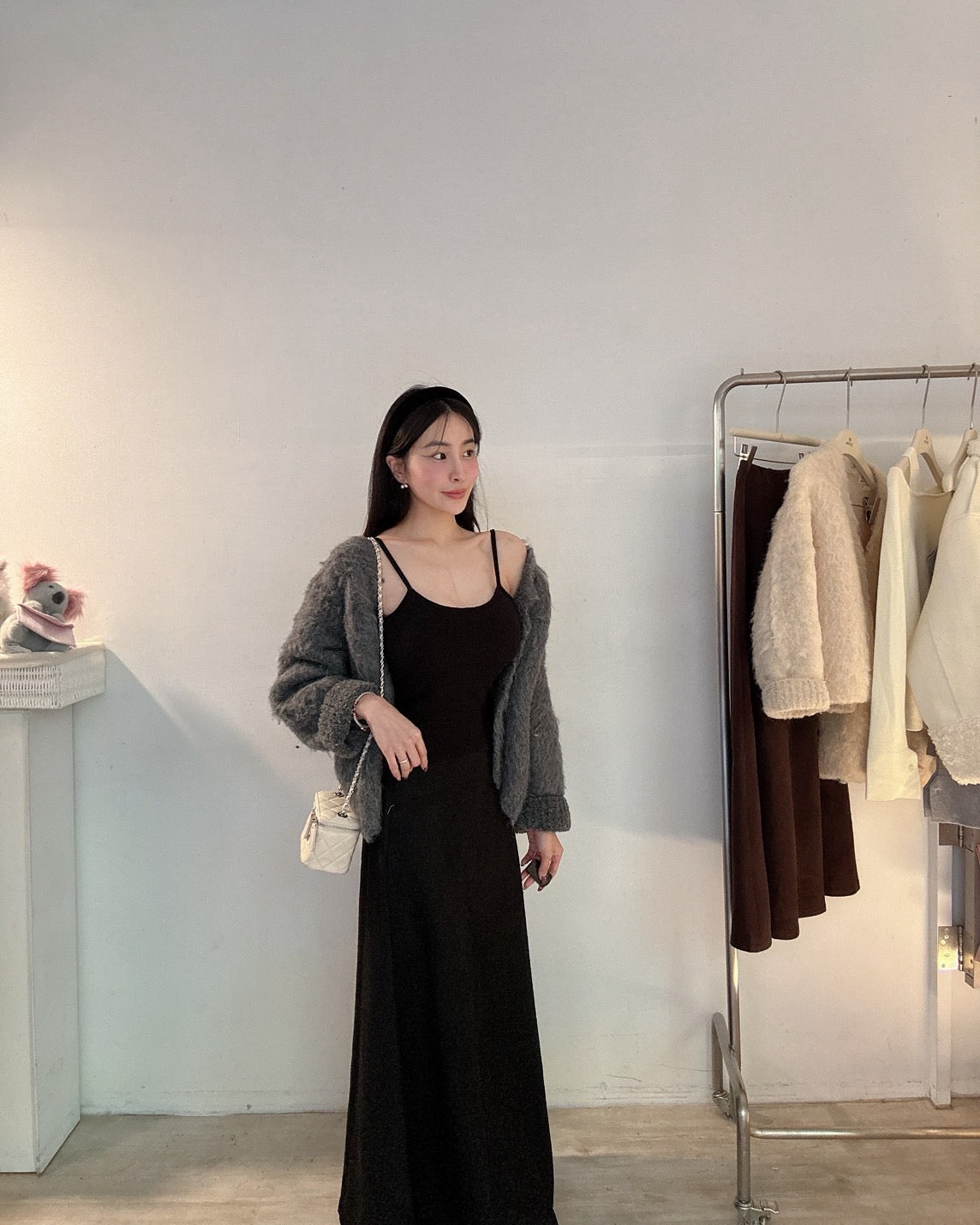 完美版型麂皮長裙