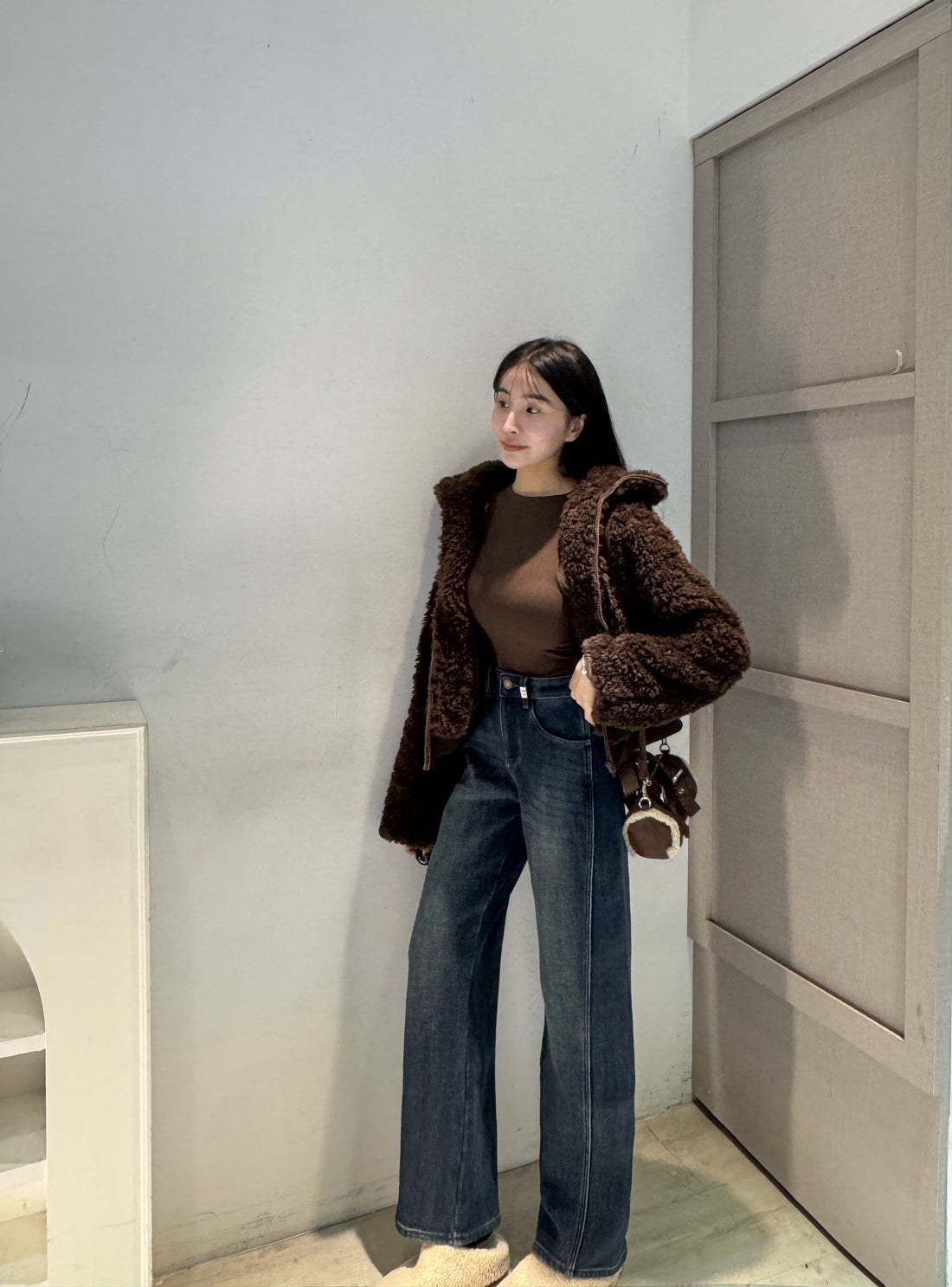 立領QQ毛內絨外套