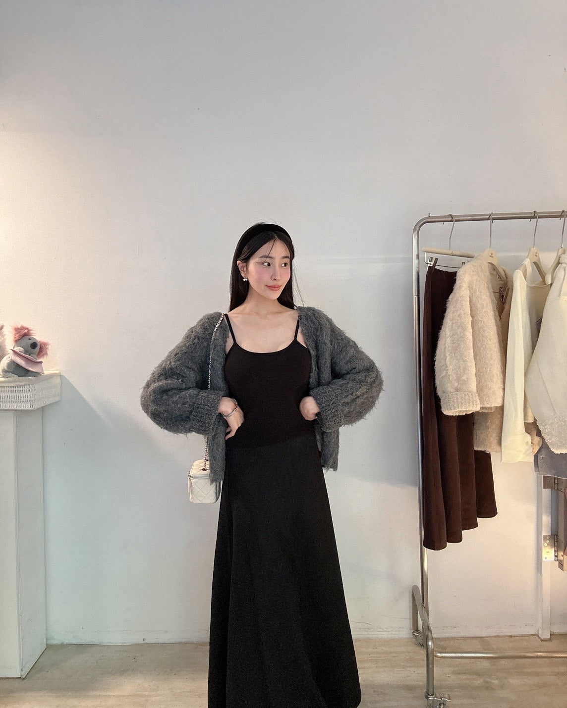 完美版型麂皮長裙