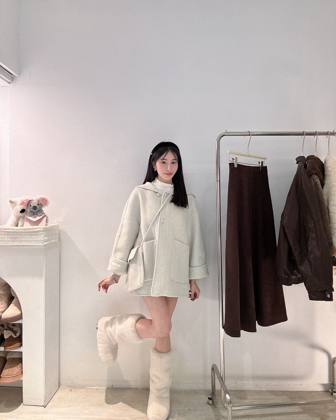 中長版羊毛手工大衣