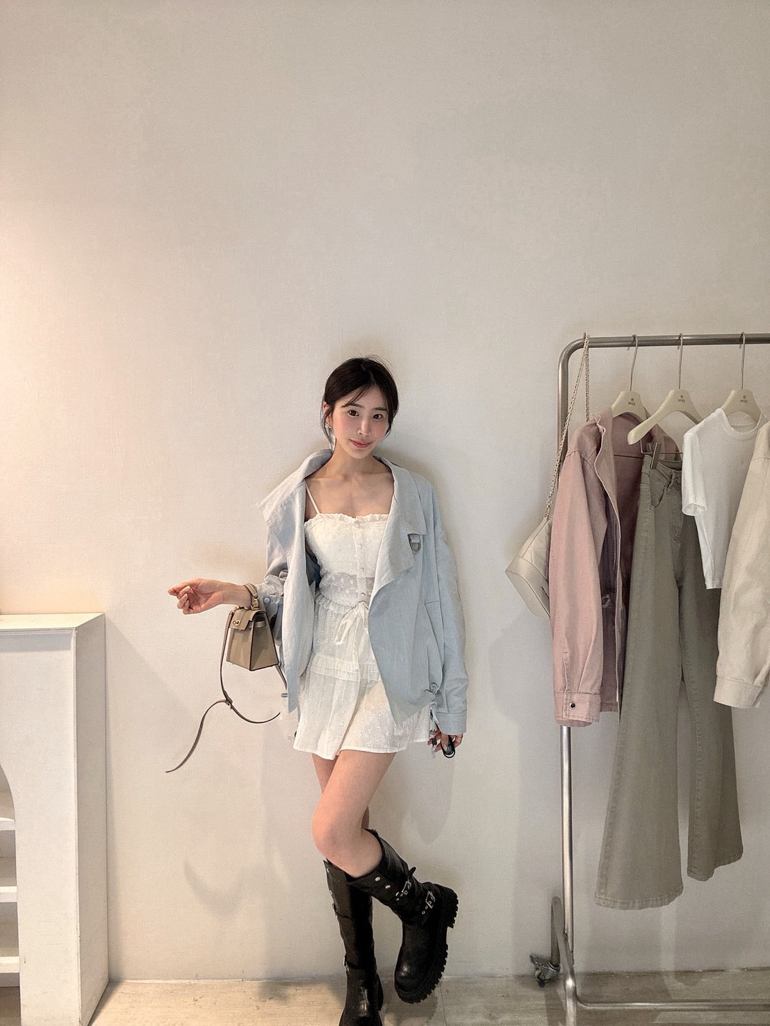 設計款翻領風衣