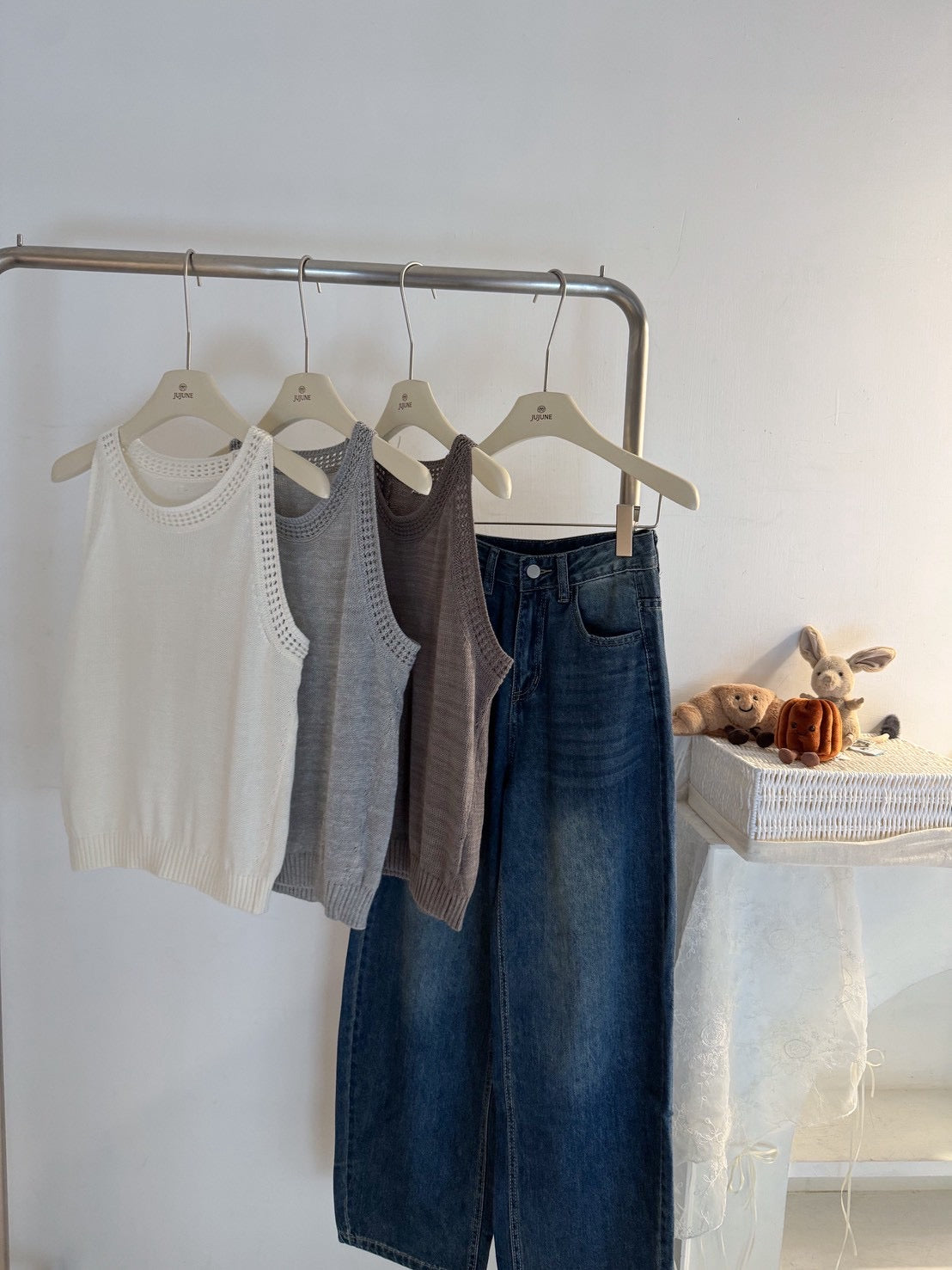 修身涼感削肩背心