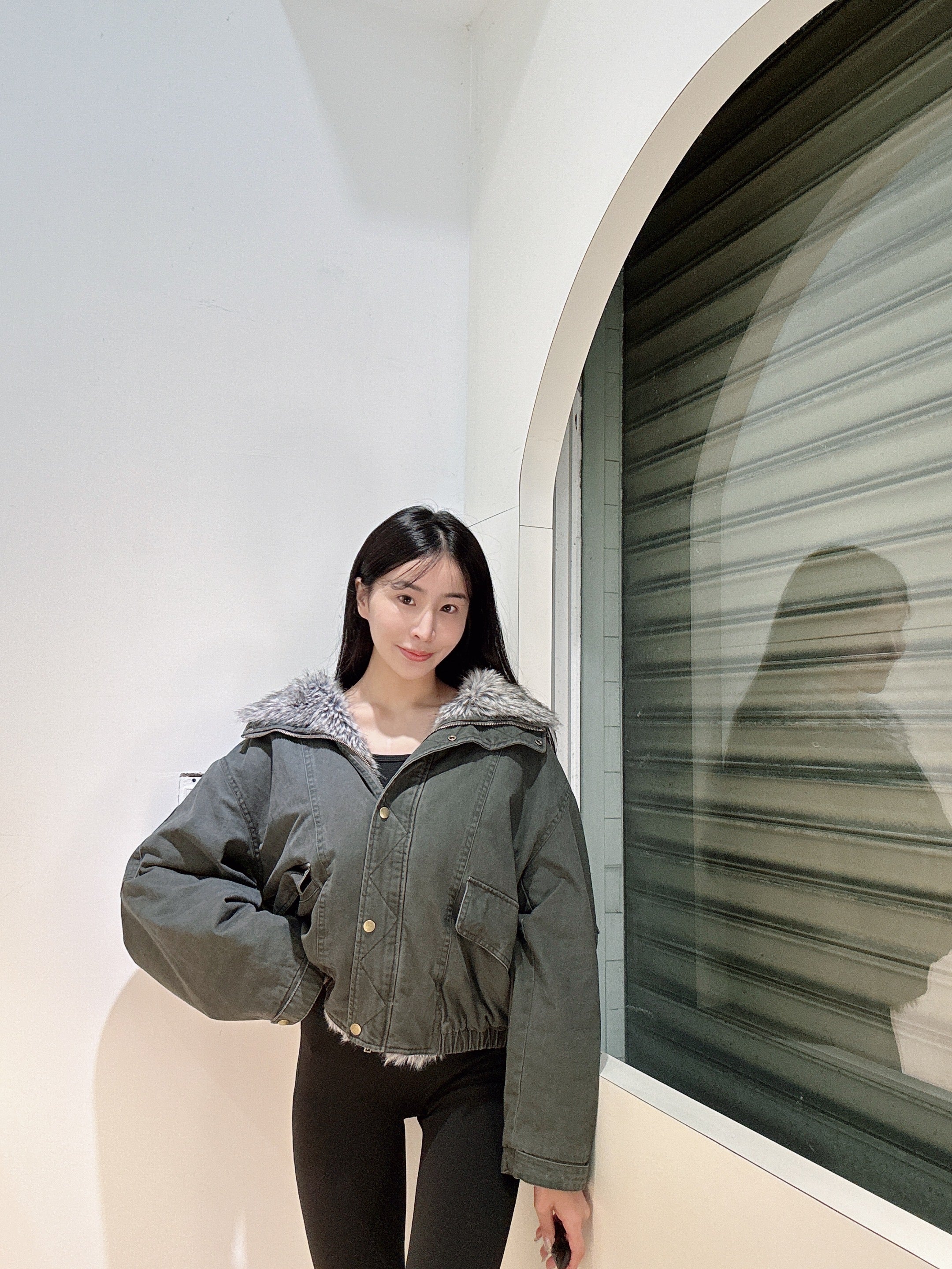 水洗牛仔派克服外套