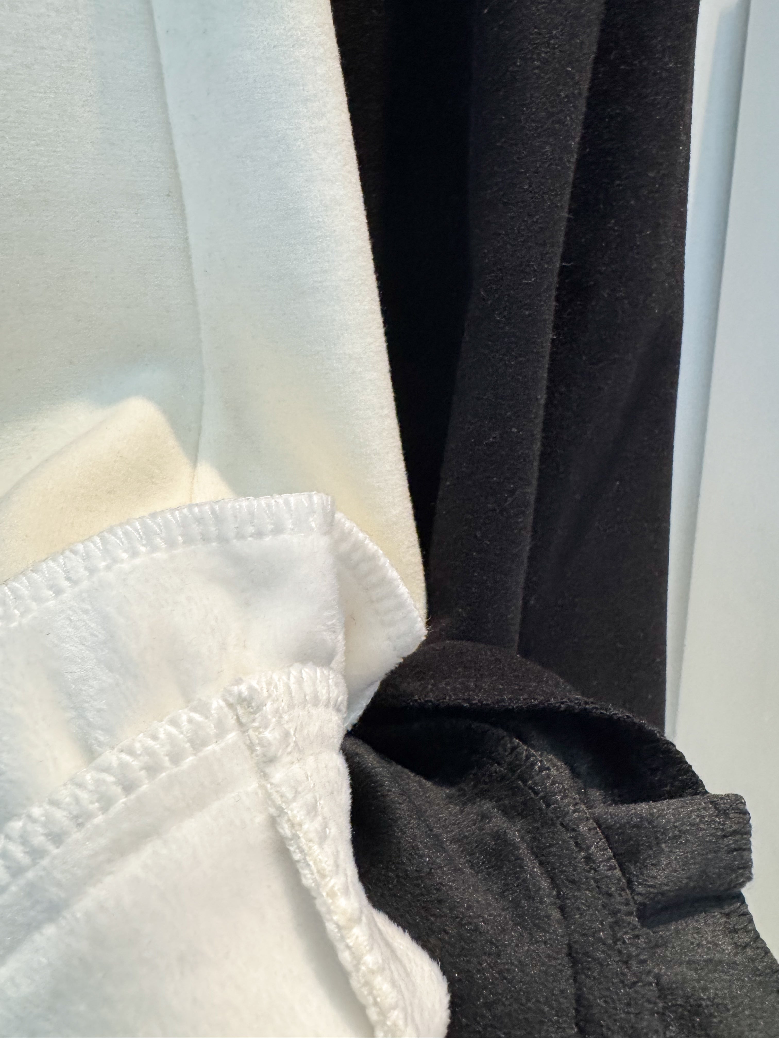 荷葉刷絨喇叭褲