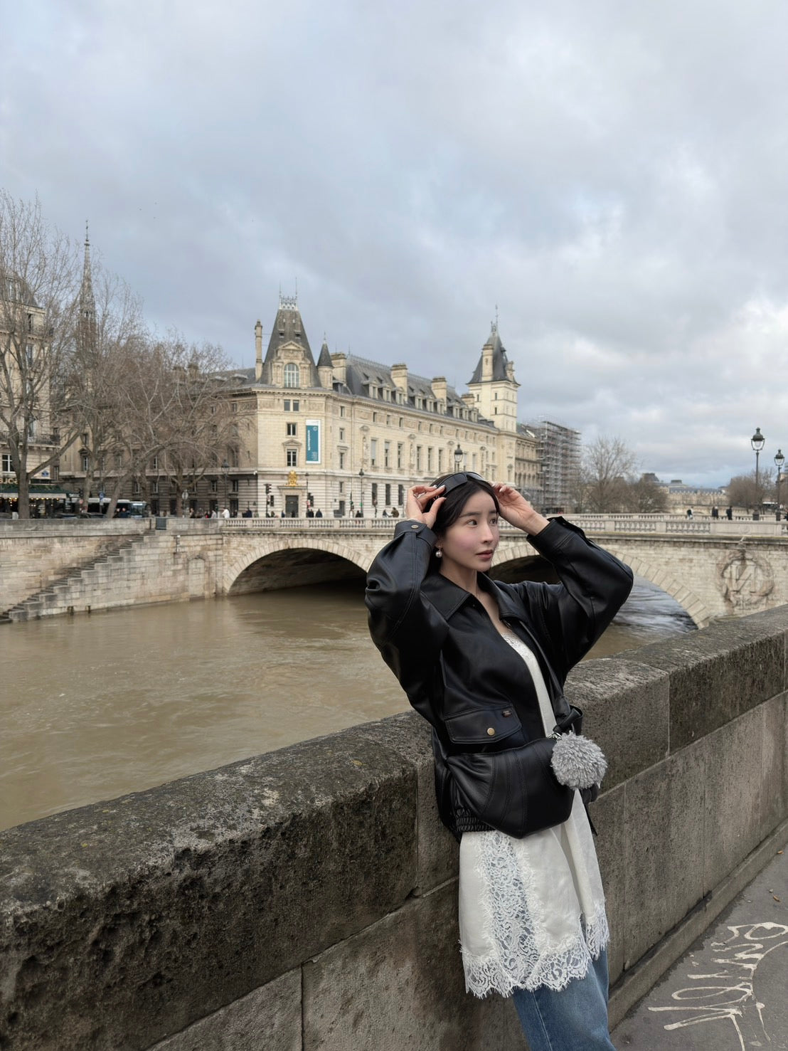 高訂款皮質夾克