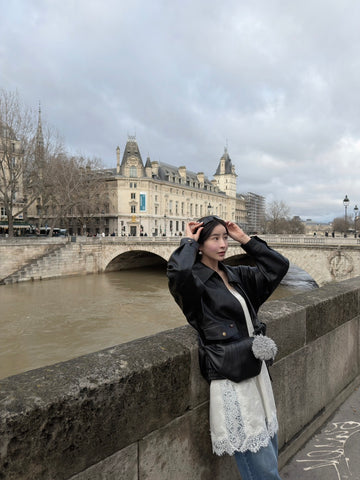 高訂款皮質夾克