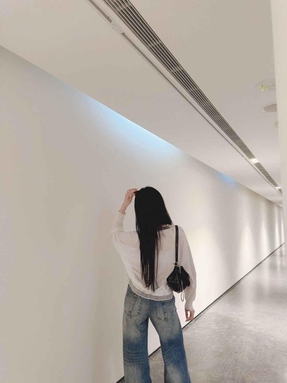 設計感褲頭落地褲