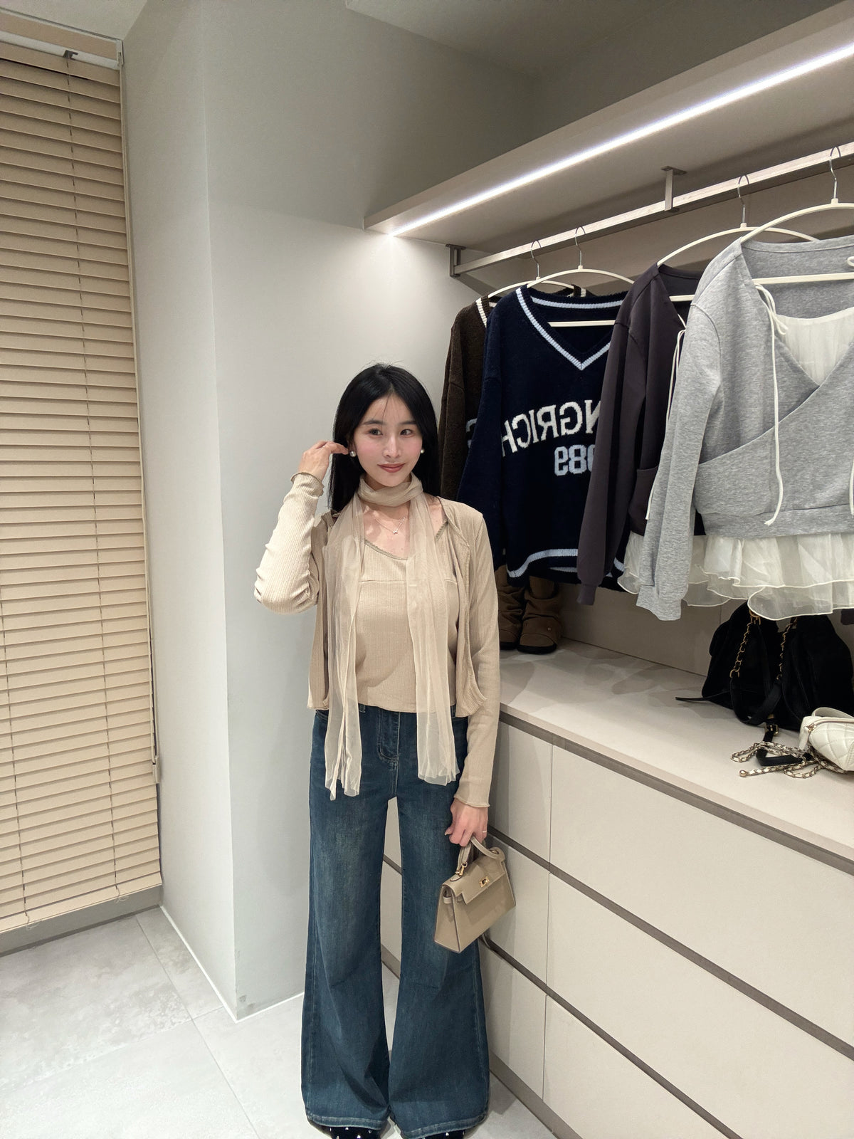 兩件式飄紗上衣