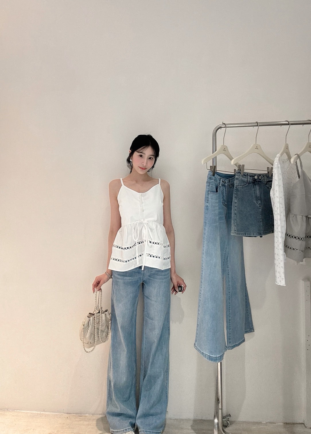 涼感直筒落地褲