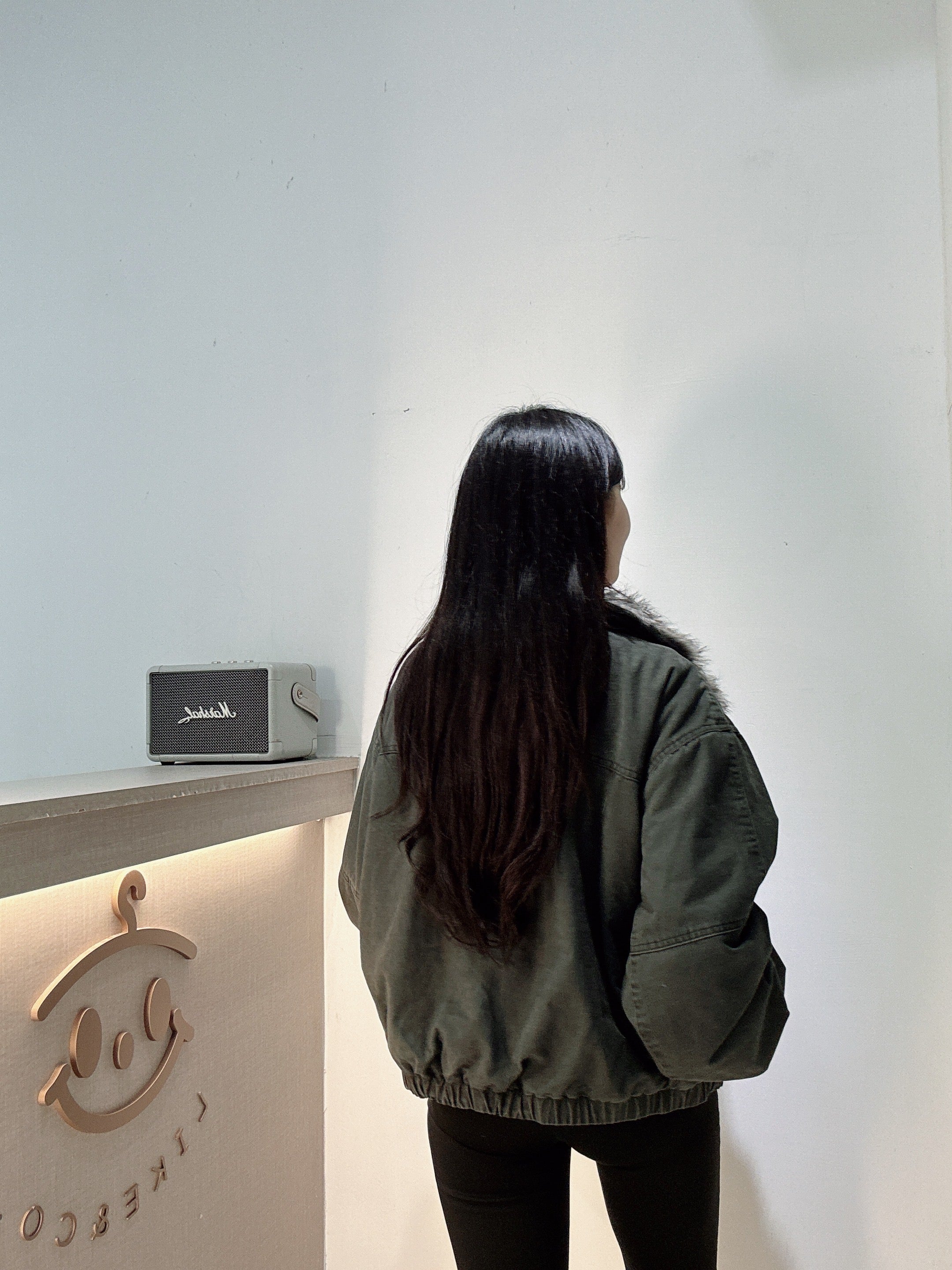 水洗牛仔派克服外套