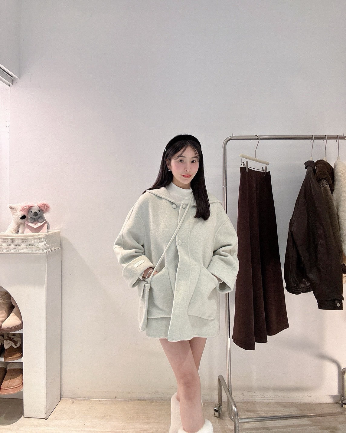 中長版羊毛手工大衣