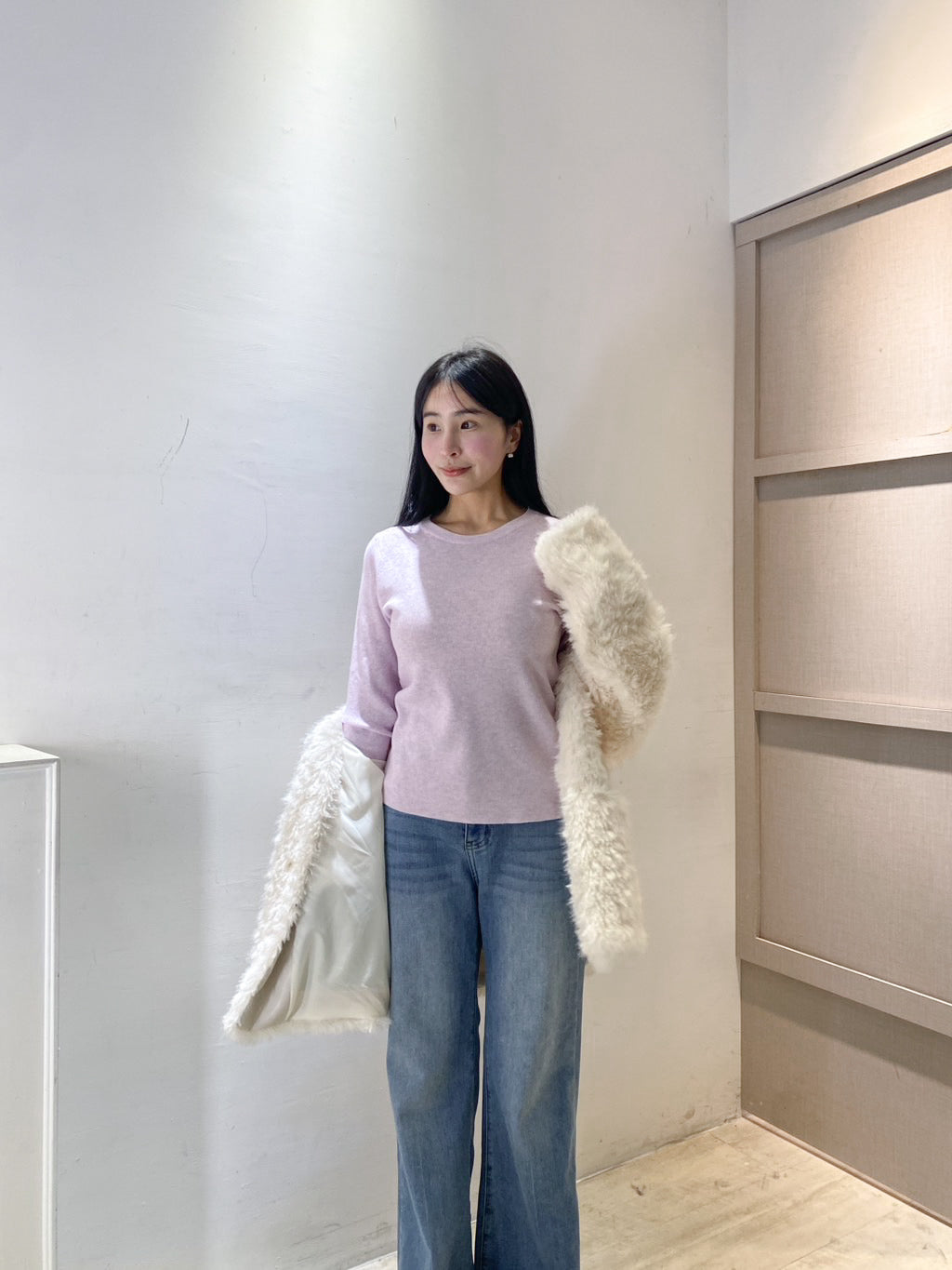 3%羊毛圓領針織