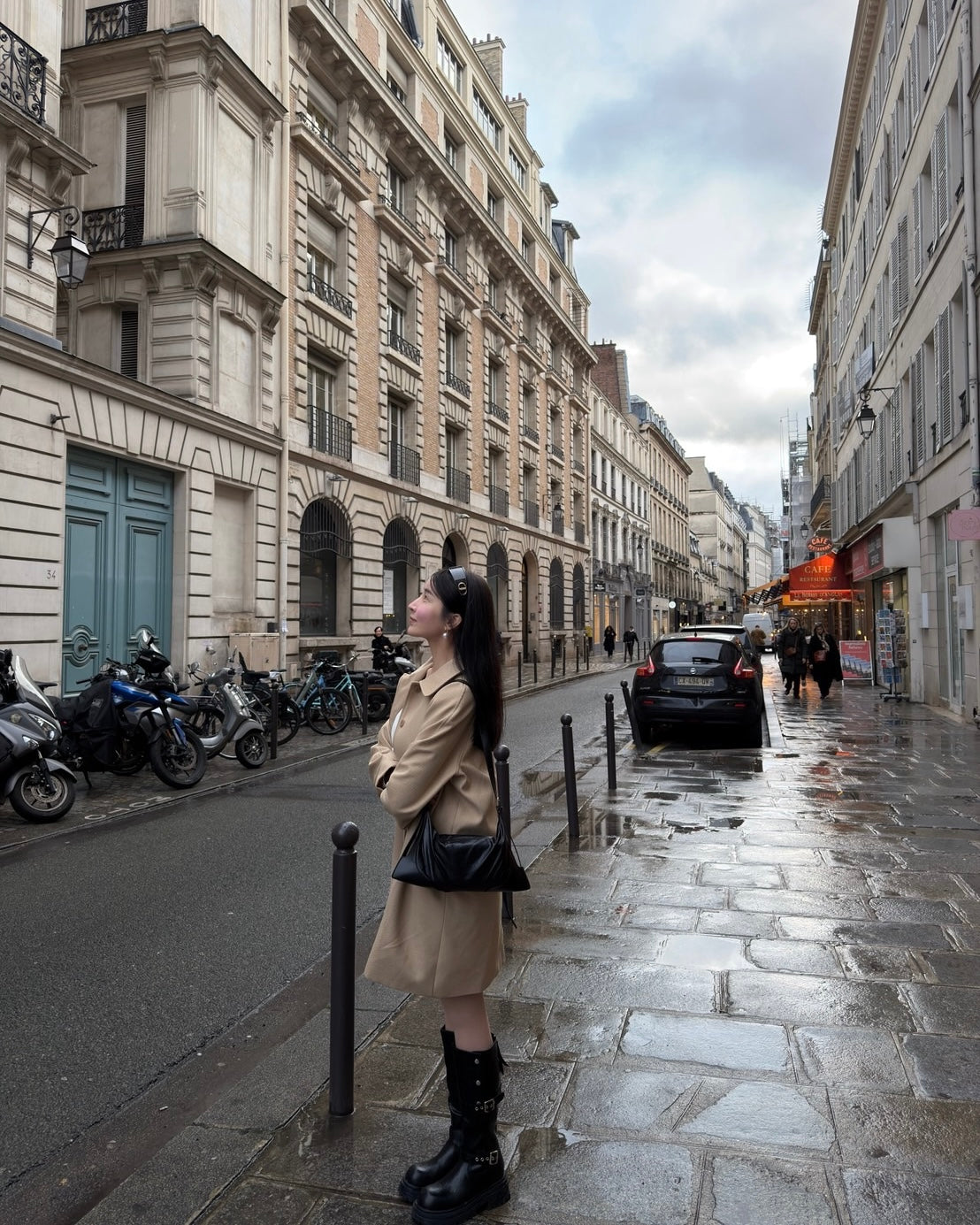 小香織紋風衣外套