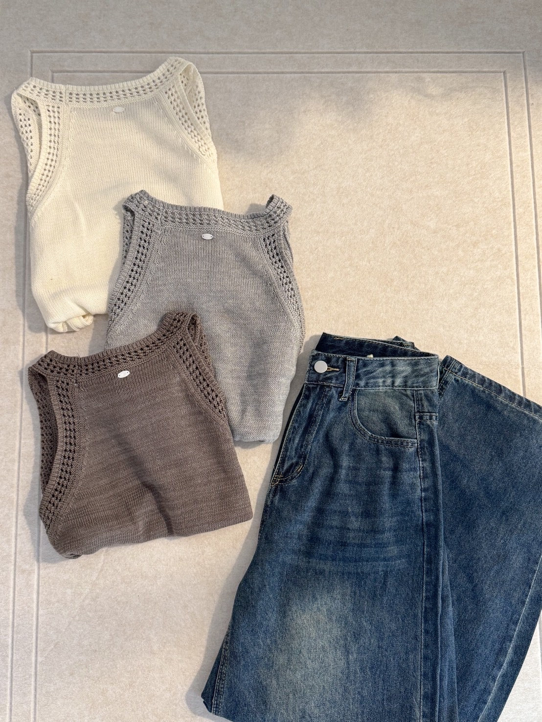 修身涼感削肩背心