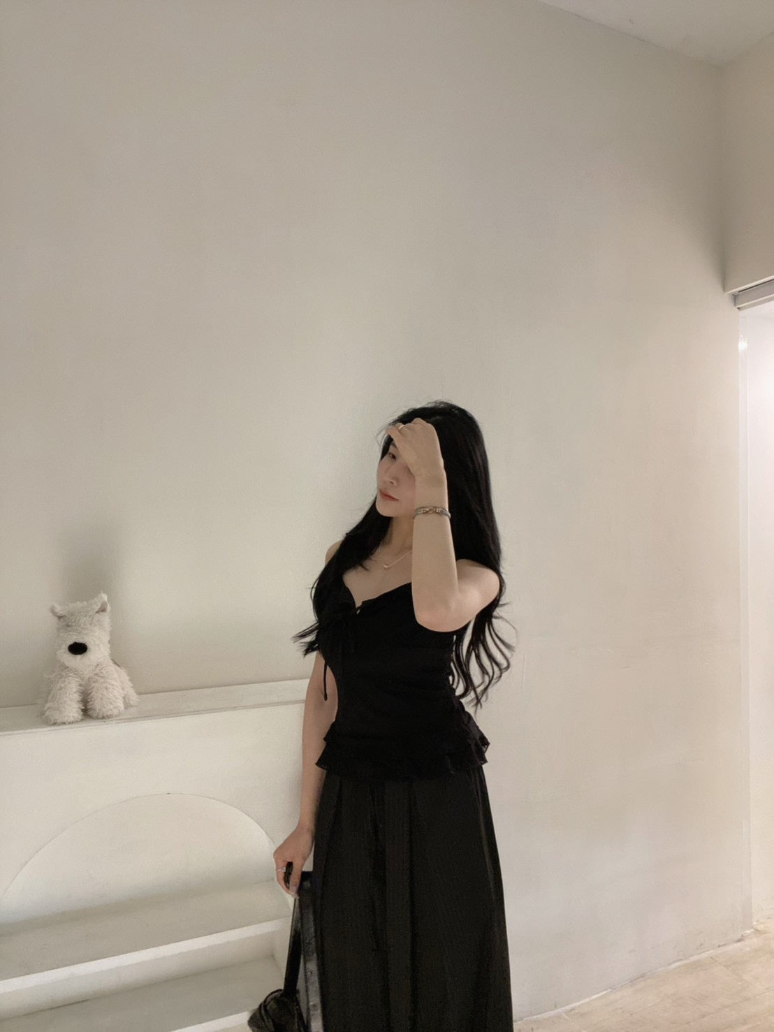 小清新蕾絲荷葉背心