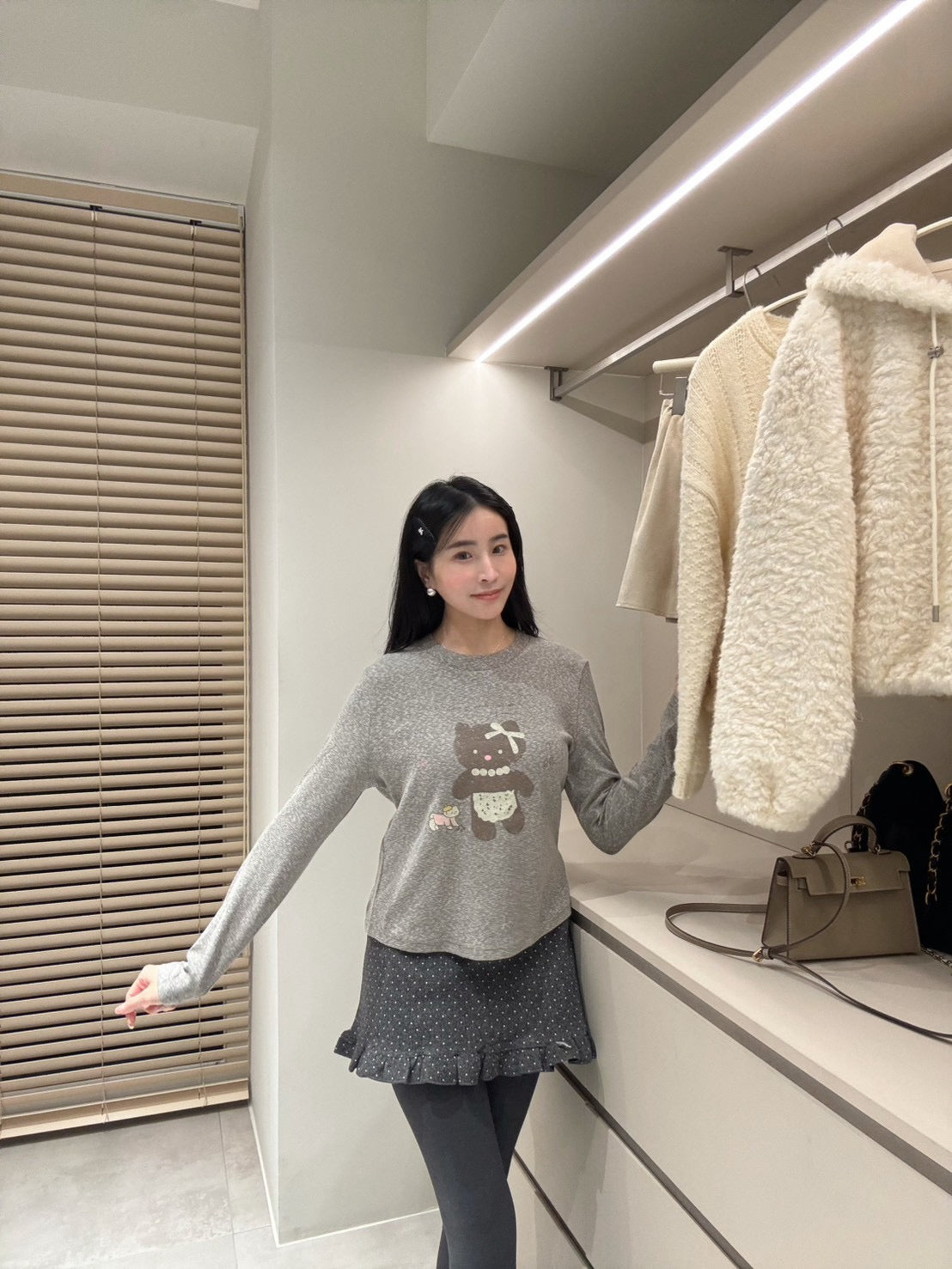 曬黑小貓彈力tee
