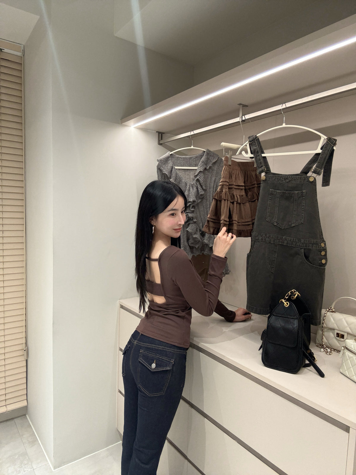 美背坑紋bra top
