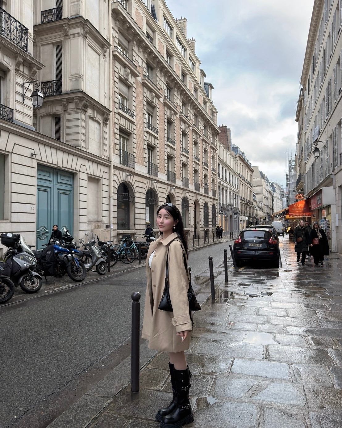 小香織紋風衣外套