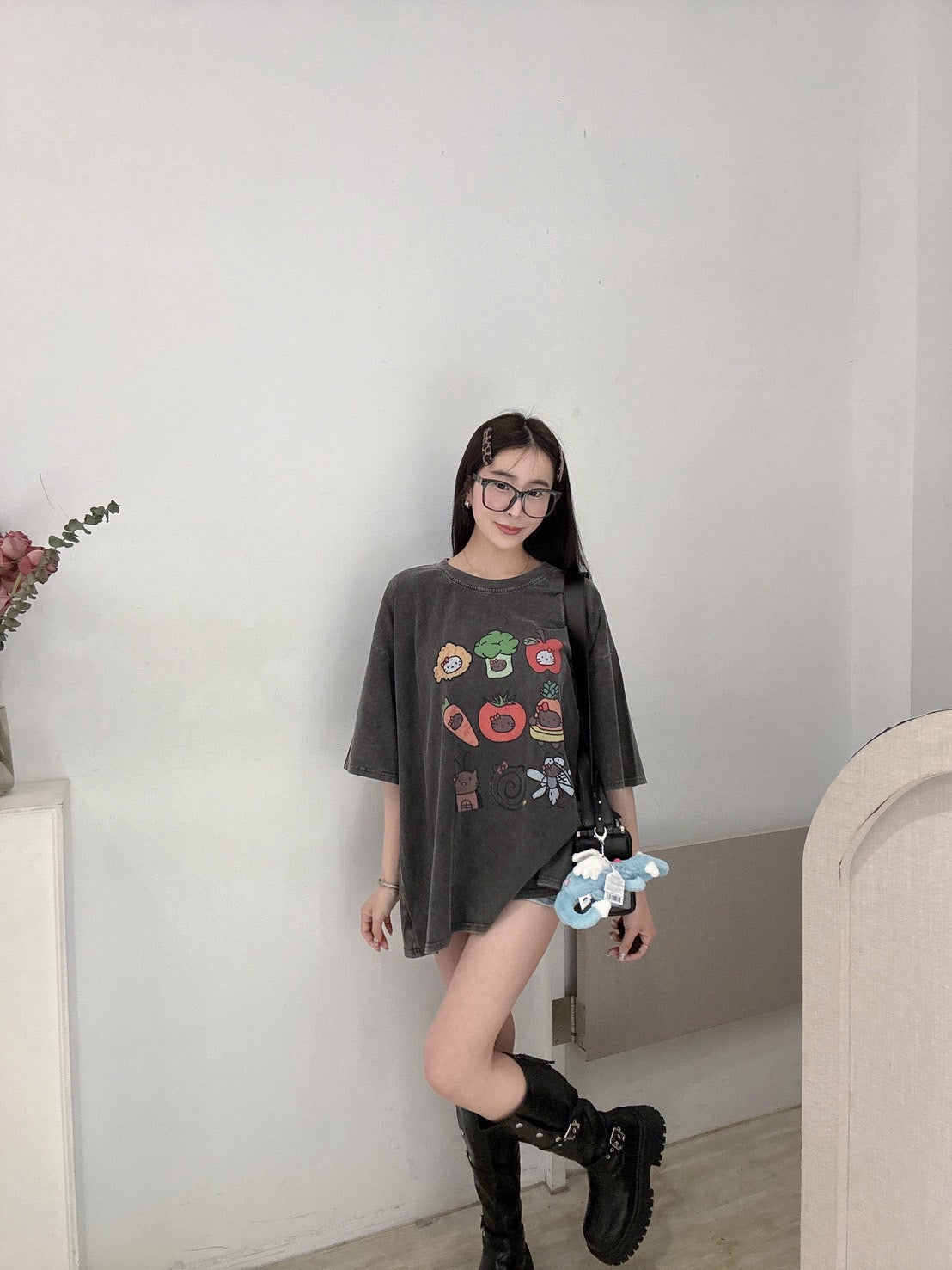 蔬菜🥬寬鬆水洗tee