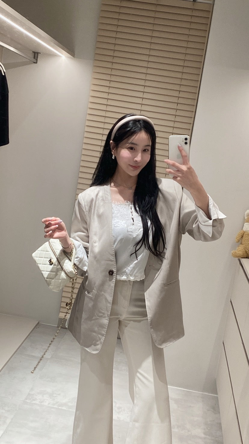高訂款拼接西裝外套