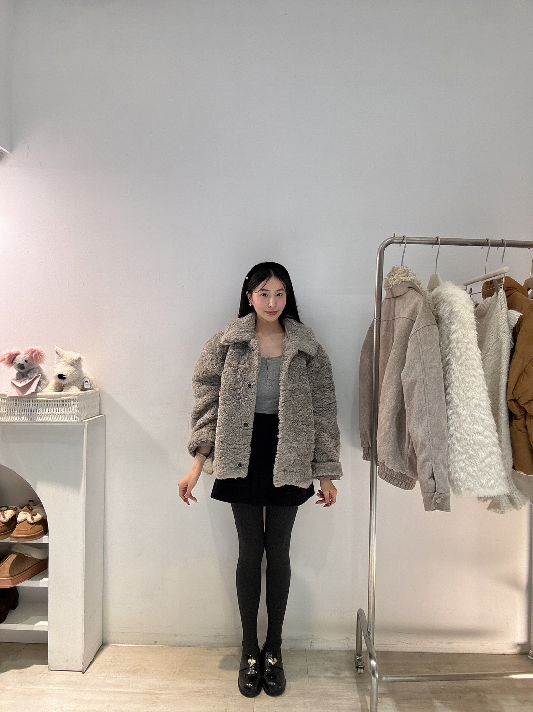 輕奢感羊絨外套