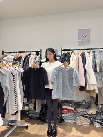 羊咩咩毛毛短袖