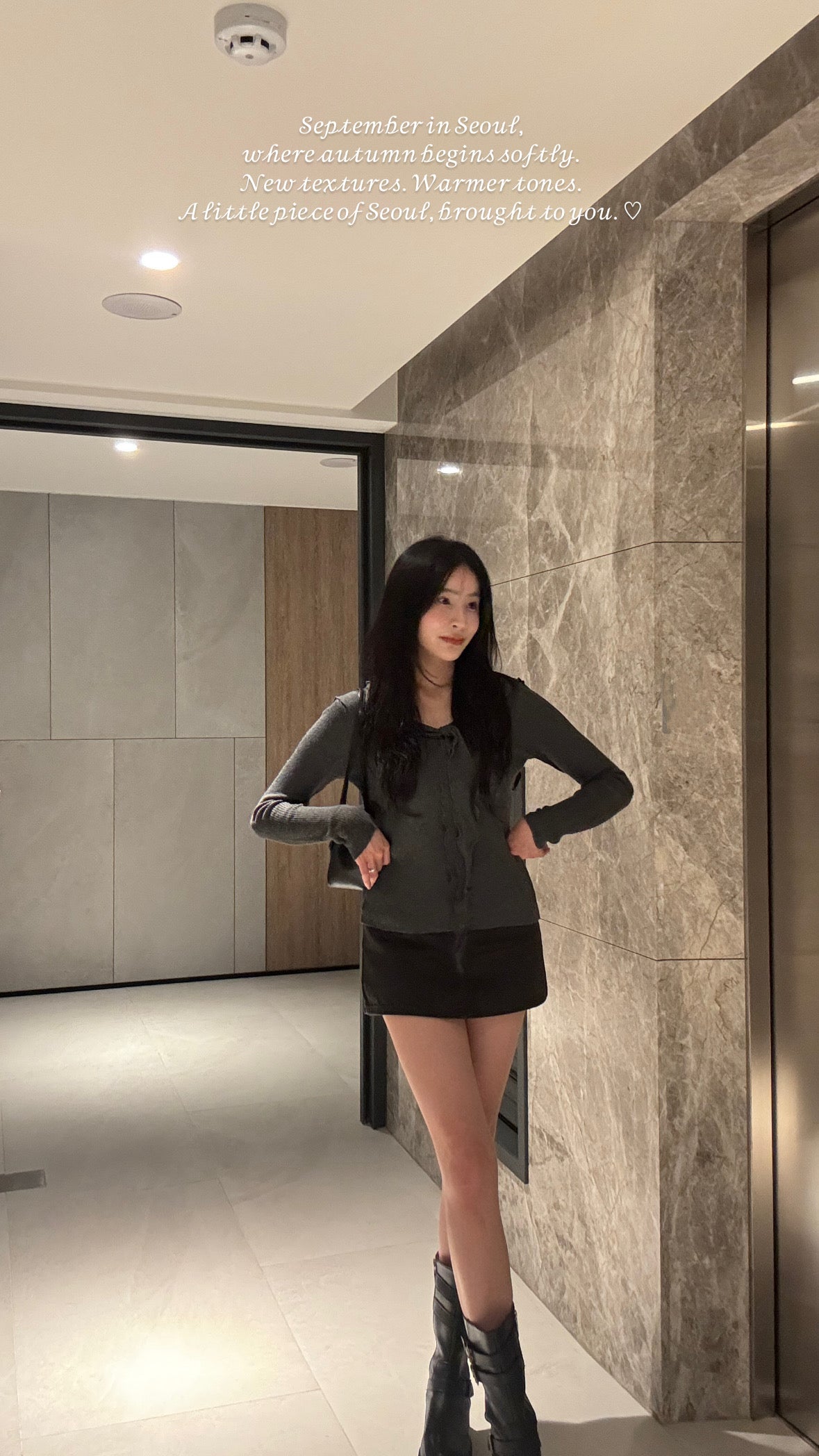 辣長腿牛仔褲裙
